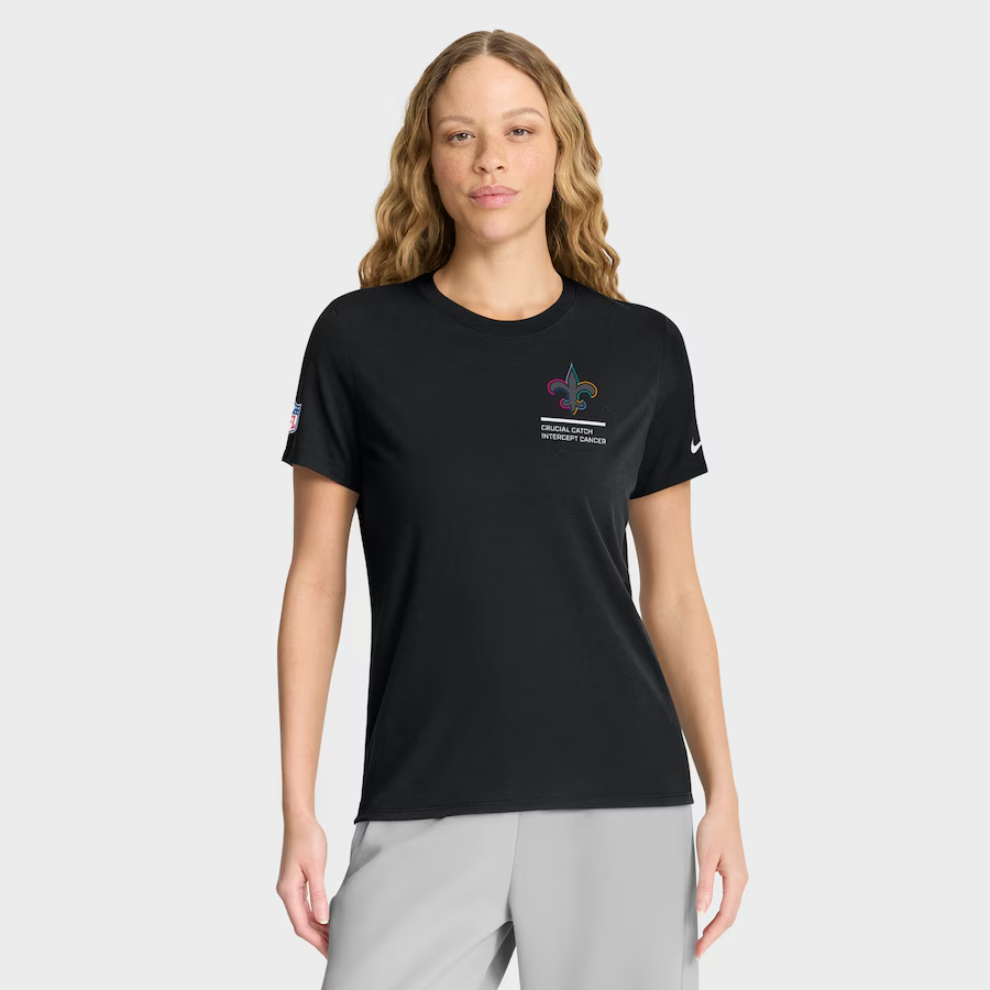 Women New Orleans Saints Nike NFL 2025 T shirt->nfl t-shirts->Sports Accessory